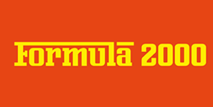 In gelber Schrift auf rotem Hintergrund steht auf diesem Logo das Wort FORMULA 2000.